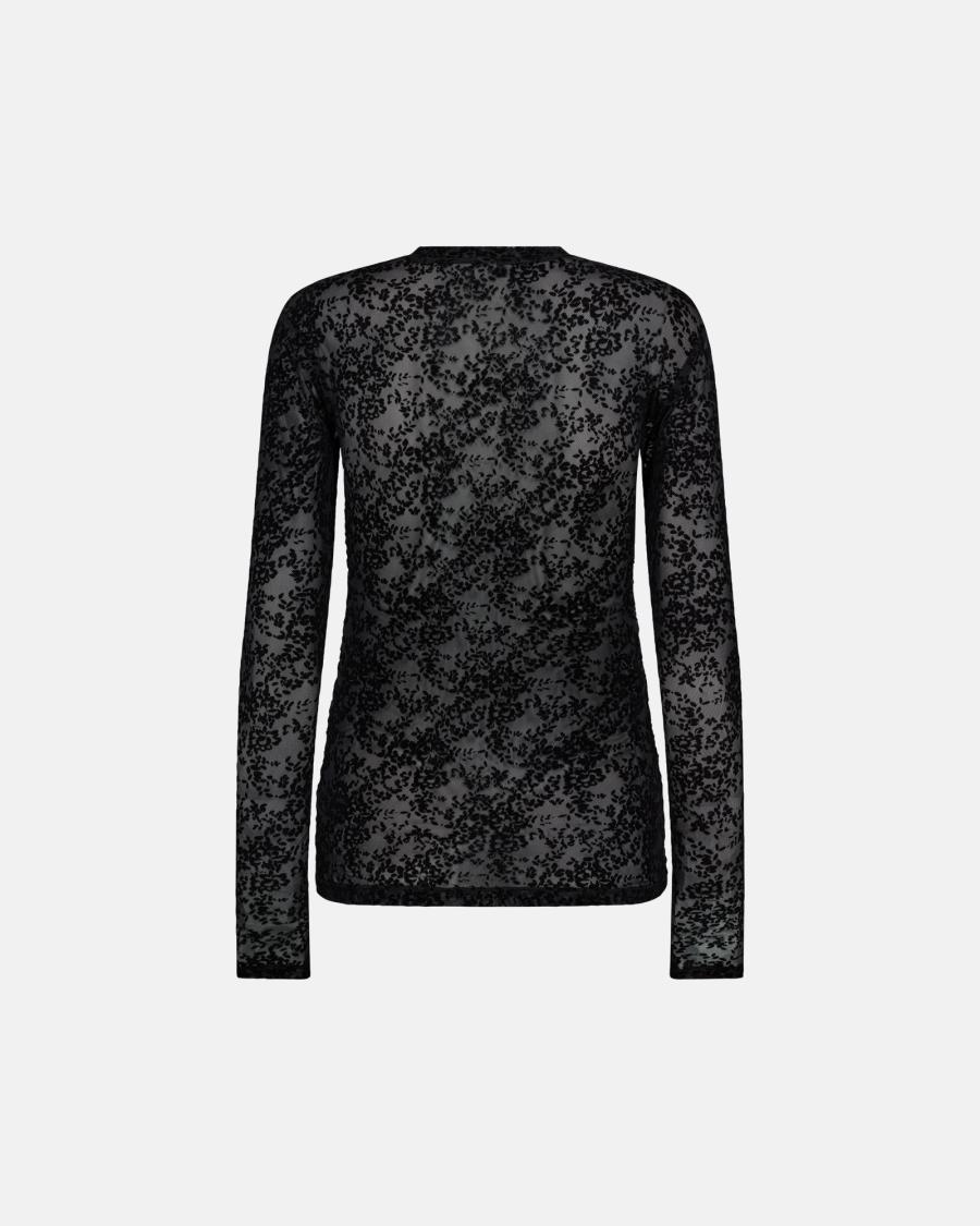 Lace Blouse - Black -Hype the Detail
