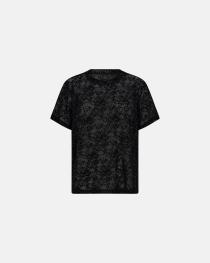 Lace Oversized T-Shirt - Black -Hype the Detail