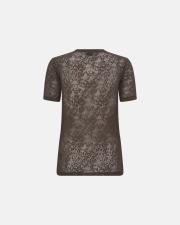 Lace Slimfit T-Shirt - Brown -Hype the Detail