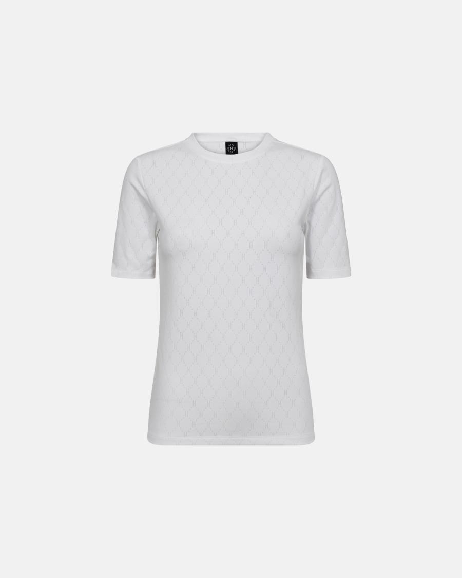Logo Burn-out T-Shirt - White -Hype the Detail