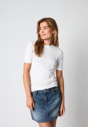 Logo Burn-out T-Shirt - White -Hype the Detail