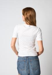 Logo Burn-out T-Shirt - White -Hype the Detail