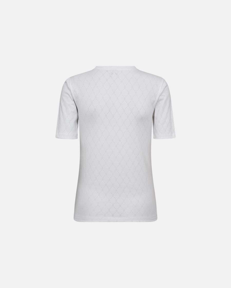 Logo Burn-out T-Shirt - White -Hype the Detail