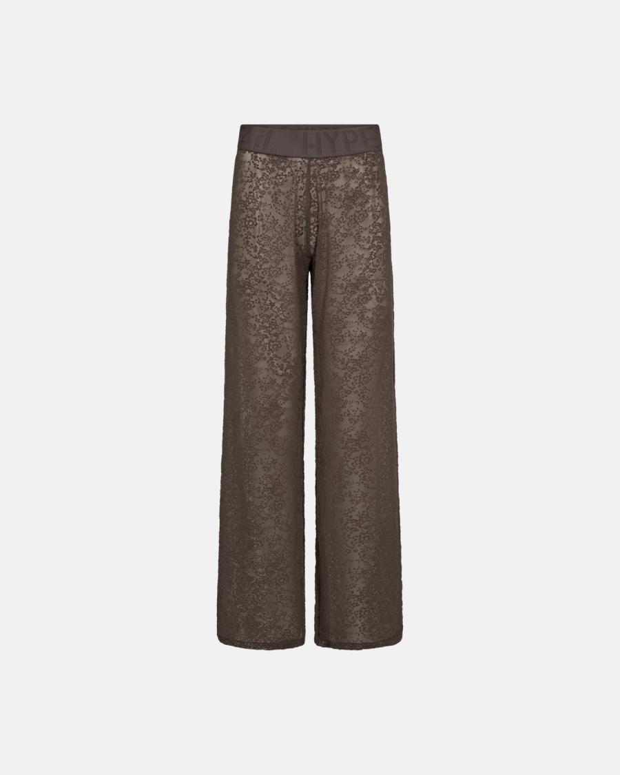 Lace Pants - Brown -Hype the Detail