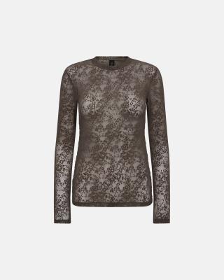 Lace Blouse - Brown -Hype the Detail