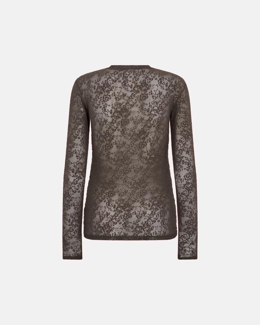 Lace Blouse - Brown -Hype the Detail