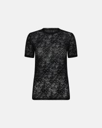 Lace Slimfit T-Shirt - Black -Hype the Detail