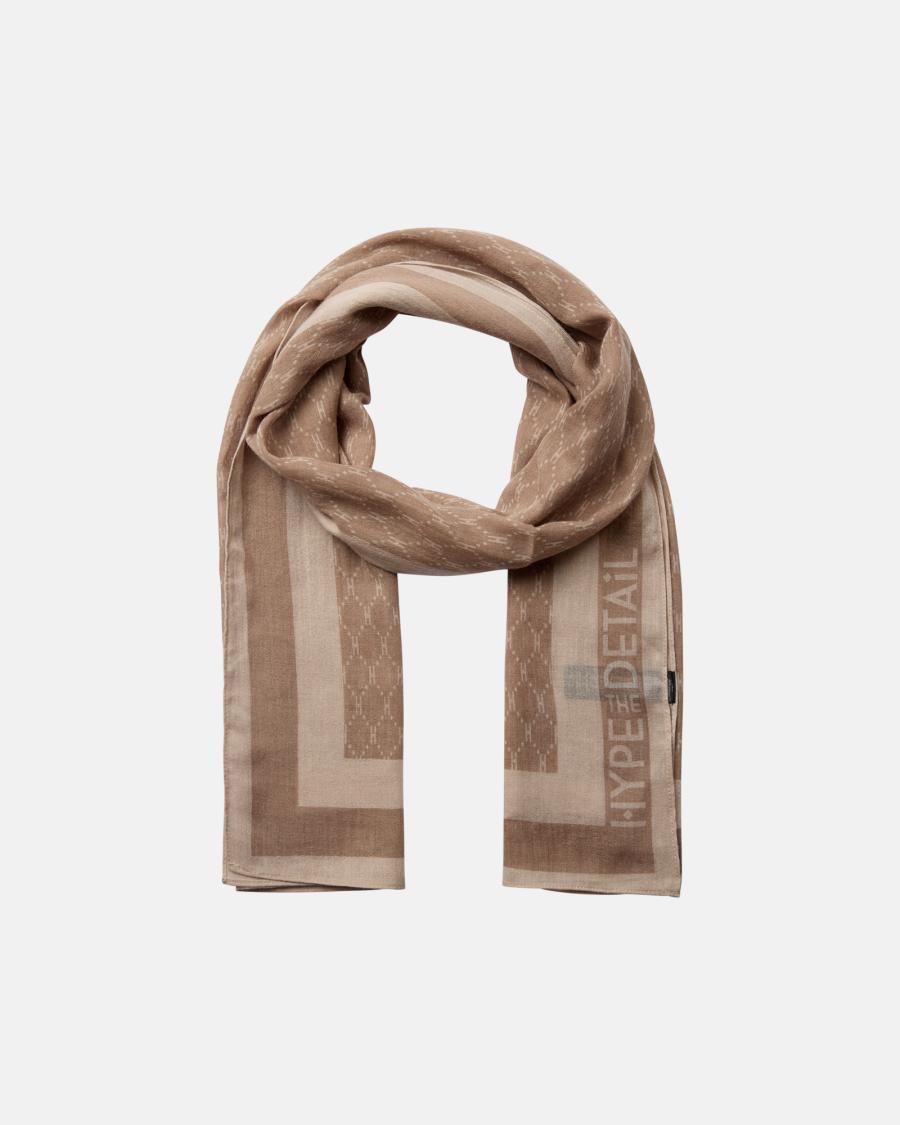 Logo Scarf - Brown -Hype the Detail