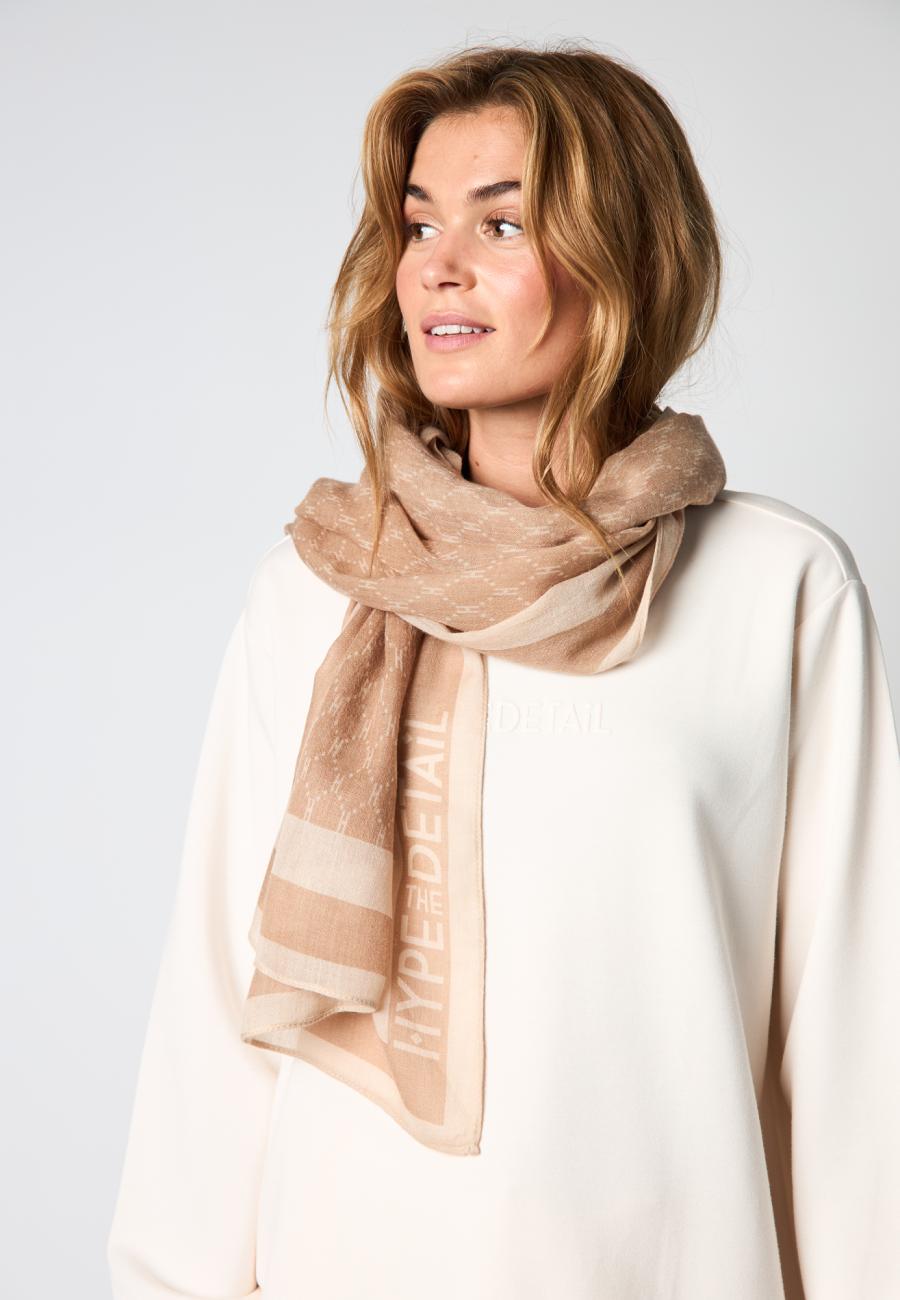 Logo Scarf - Brown -Hype the Detail