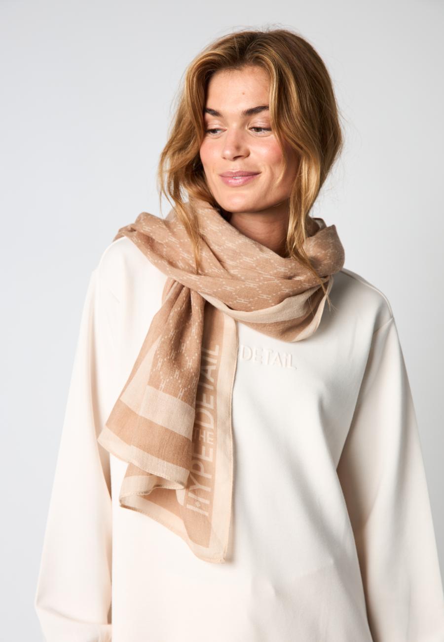 Logo Scarf - Brown -Hype the Detail