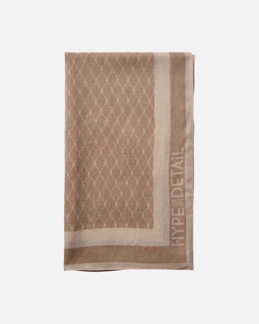 Logo Scarf - Brown -Hype the Detail