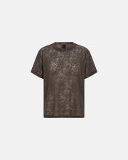 Lace Oversized T-Shirt - Brown -Hype the Detail