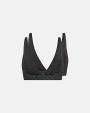 Logo Soft Bra 2-Pack - Grey -Hype the Detail