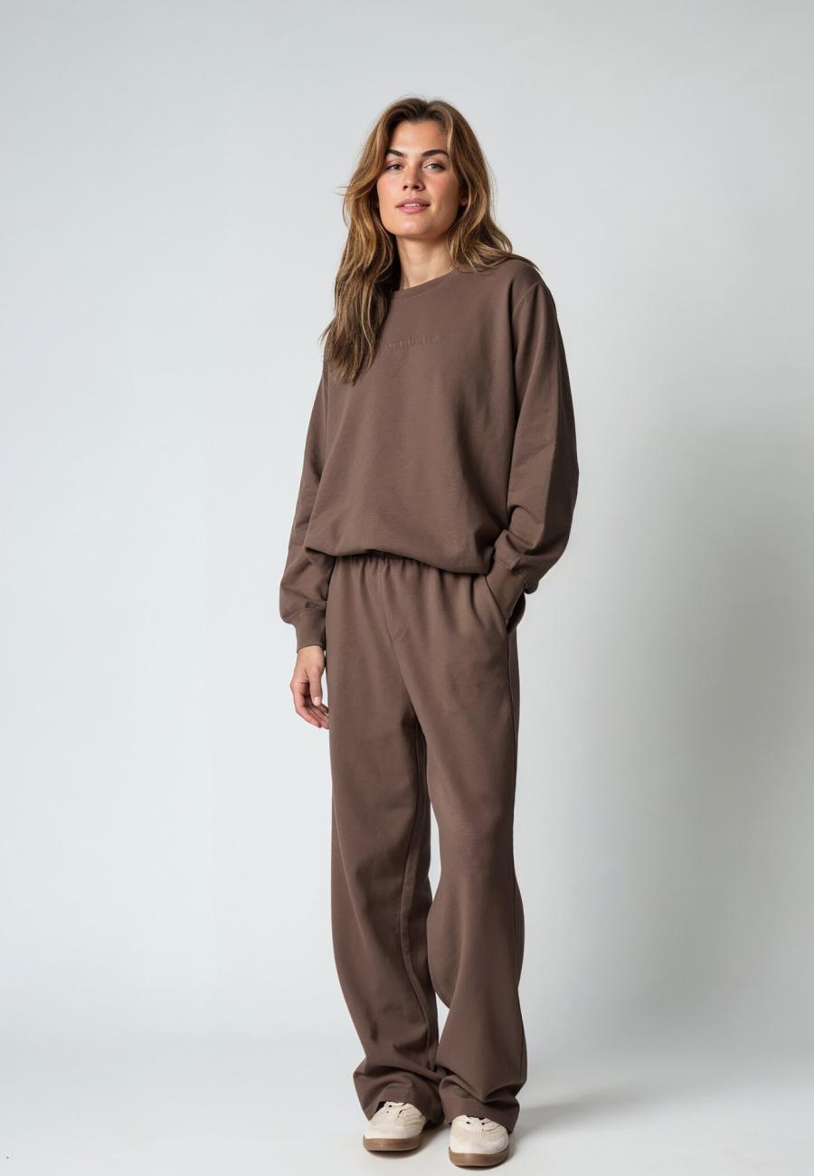 Logo Sweatshirt - Brown -Hype the Detail