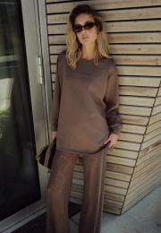 Logo Sweatshirt - Brown -Hype the Detail