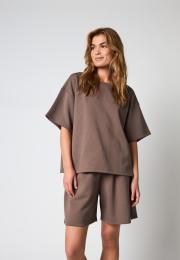 Sweat T-Shirt - Brown -Hype the Detail