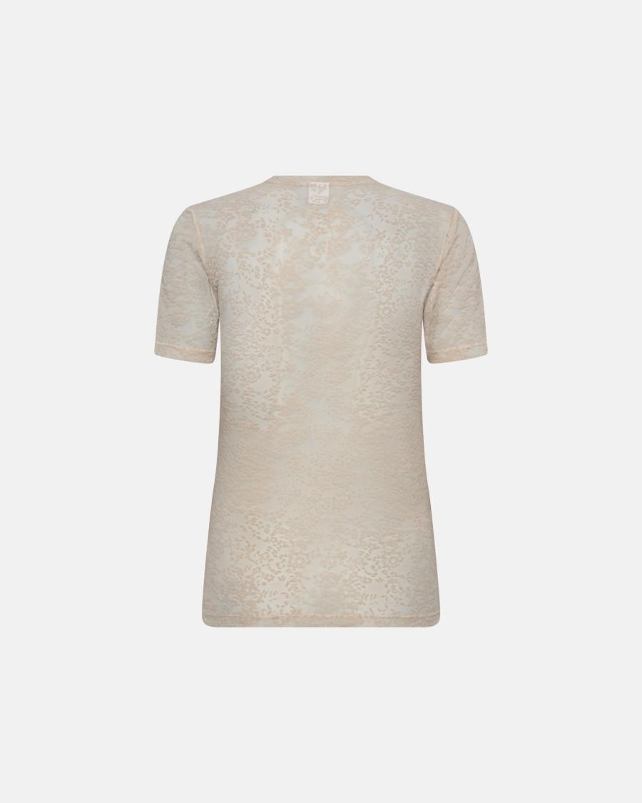 Lace Slimfit T-Shirt - Powder -Hype the Detail