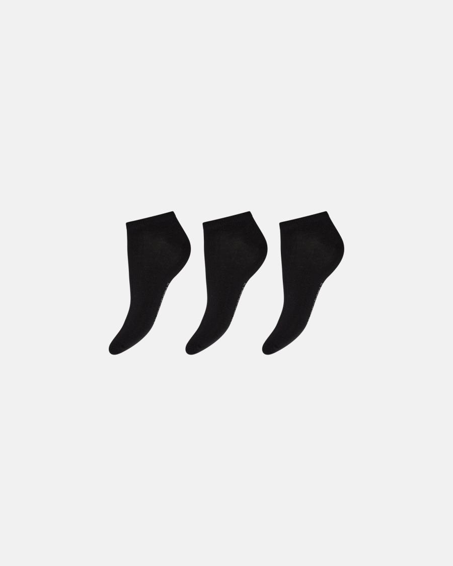 Sneaker Socks 3-pack – Black -Hype the Detail