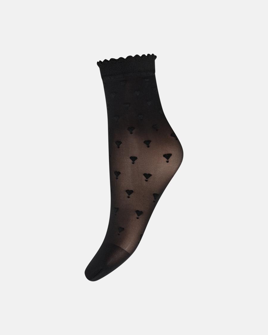 Heart Socks - Black -Hype the Detail