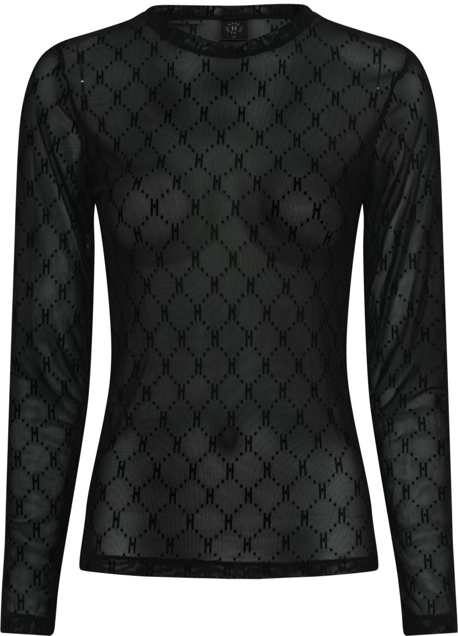 Mesh Blouse - Black -Hype the Detail