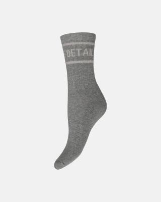 Logo Socks 2-Pack - Grey &amp; White -Hype the Detail
