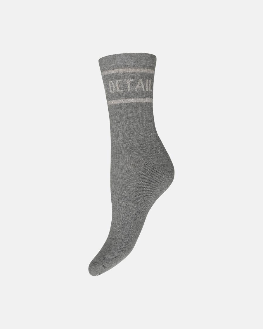 Logo Socks 2-Pack - Grey &amp; White -Hype the Detail