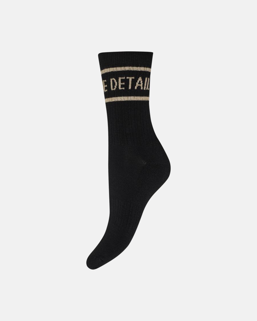 Logo Tennis Socks 2-Pack - Black &amp; White -Hype the Detail