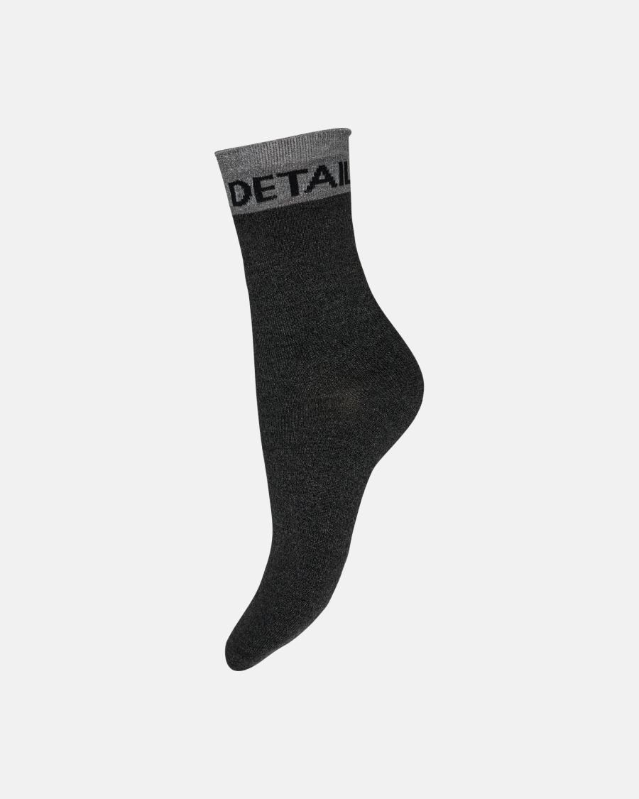 Glitter Socks 3-Pack - Grey &amp; Black -Hype the Detail