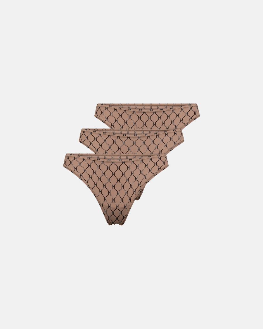 Logo String 3-Pack - Brown -Hype the Detail