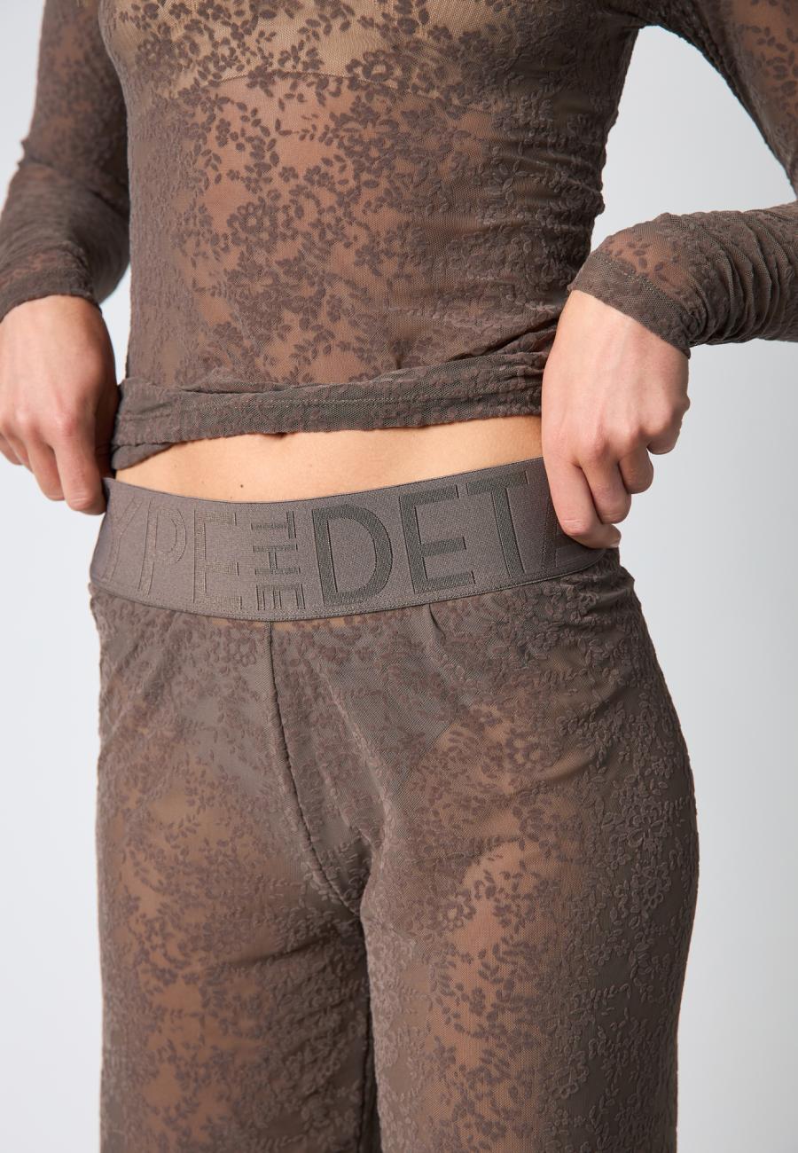 Lace Pants - Brown -Hype the Detail