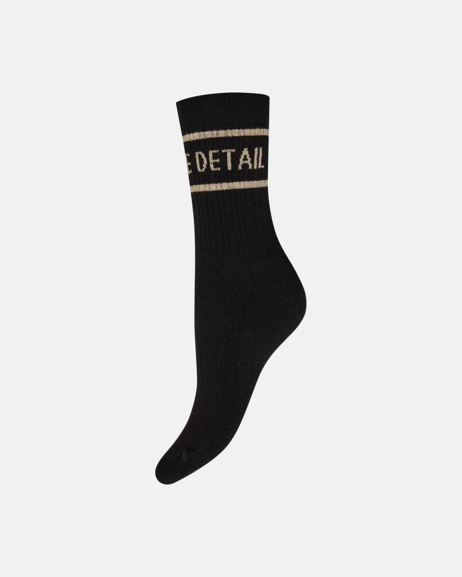Logo Socks 2-Pack - Gold, Black &amp; White -Hype the Detail