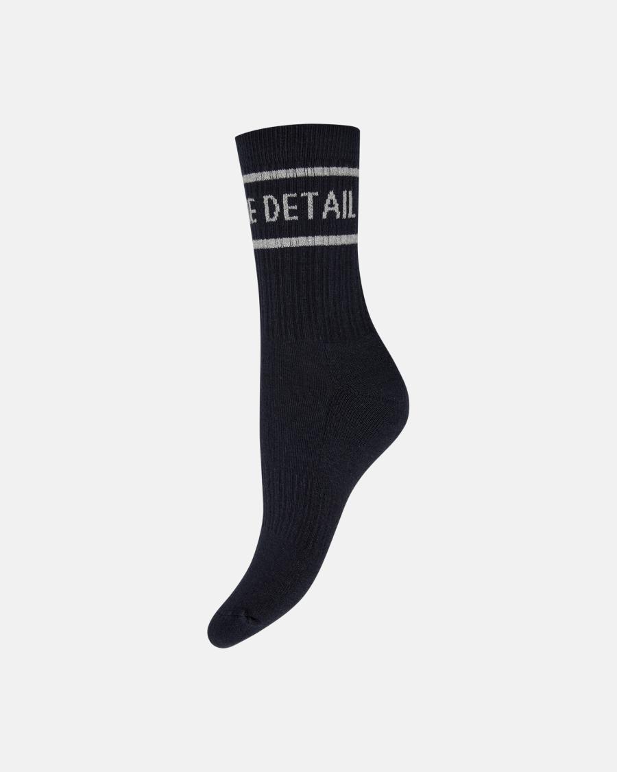 Logo Socks 2-Pack - Silver, Black &amp; White -Hype the Detail