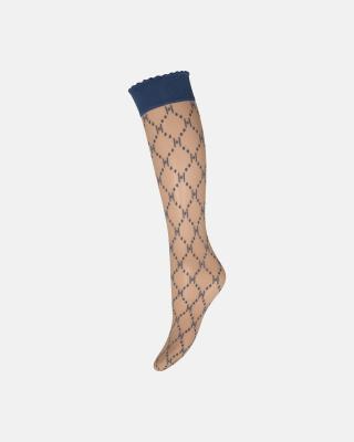 Logo Knee High - Denim Blue