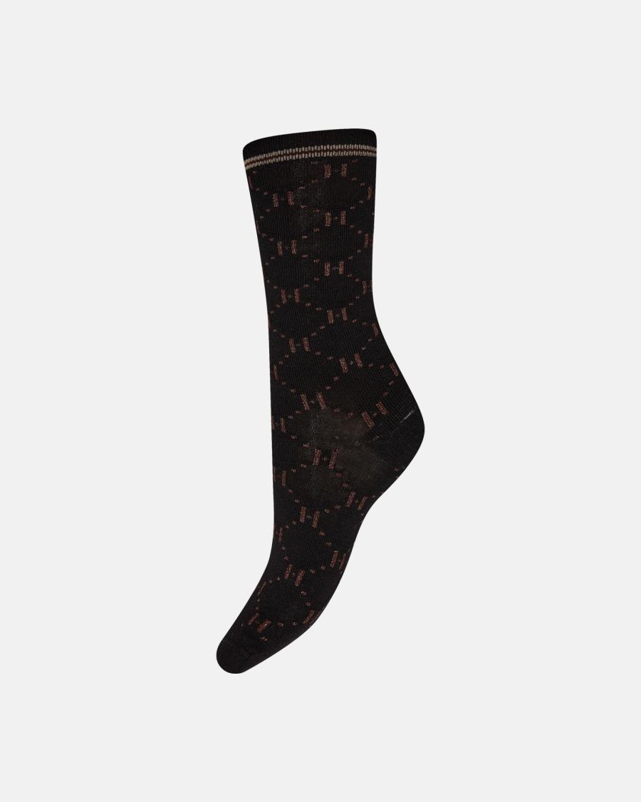 Glitter Socks 3-Pack - Black, Brown -Hype the Detail