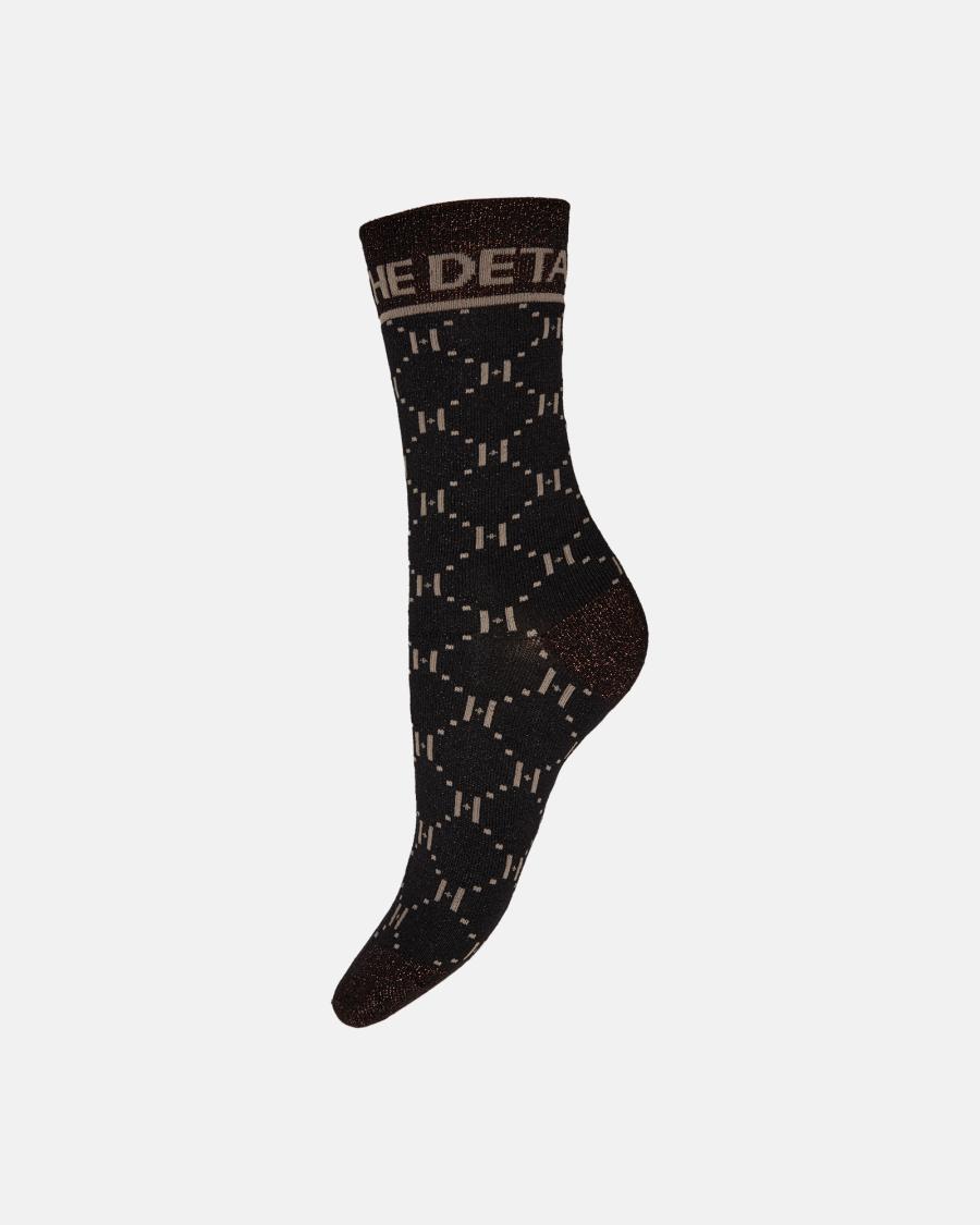 Glitter Socks - Black -Hype the Detail
