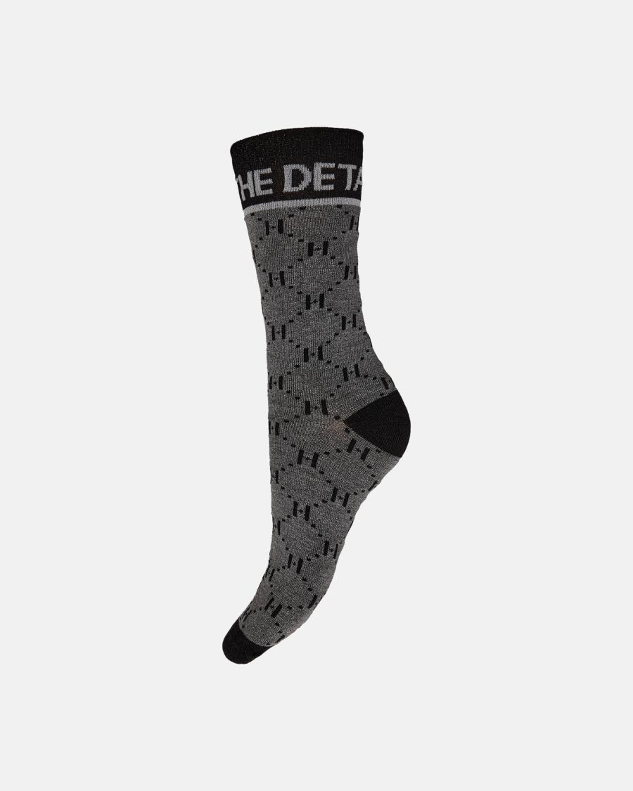 Glitter Socks - Grey -Hype the Detail