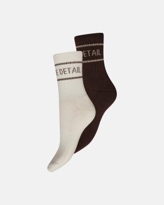 Logo Tennis Socks 2-Pack - Black, White -Hype the Detail Logo Tennis Socks 2-Pack - Black, White -Hype the Detail