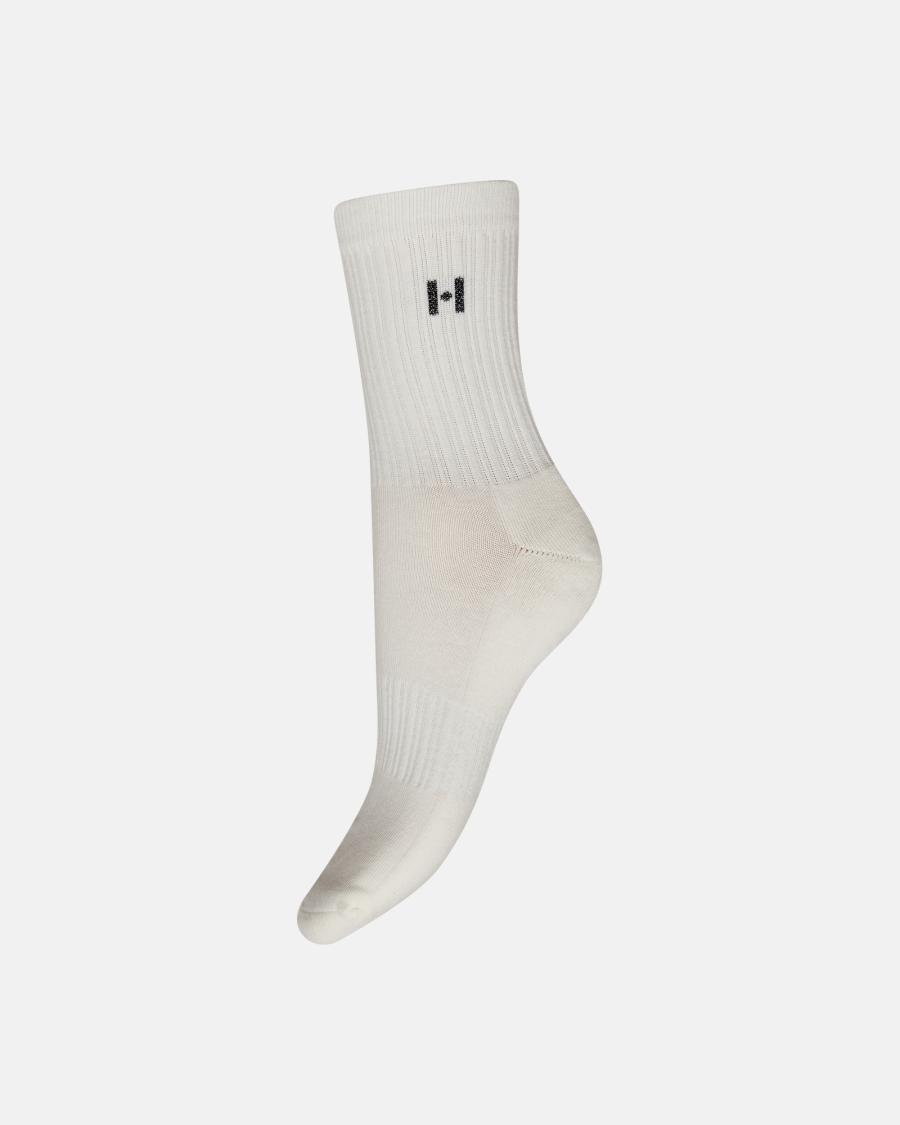 Logo  Tennis Socks 2-Pack - White -Hype the Detail