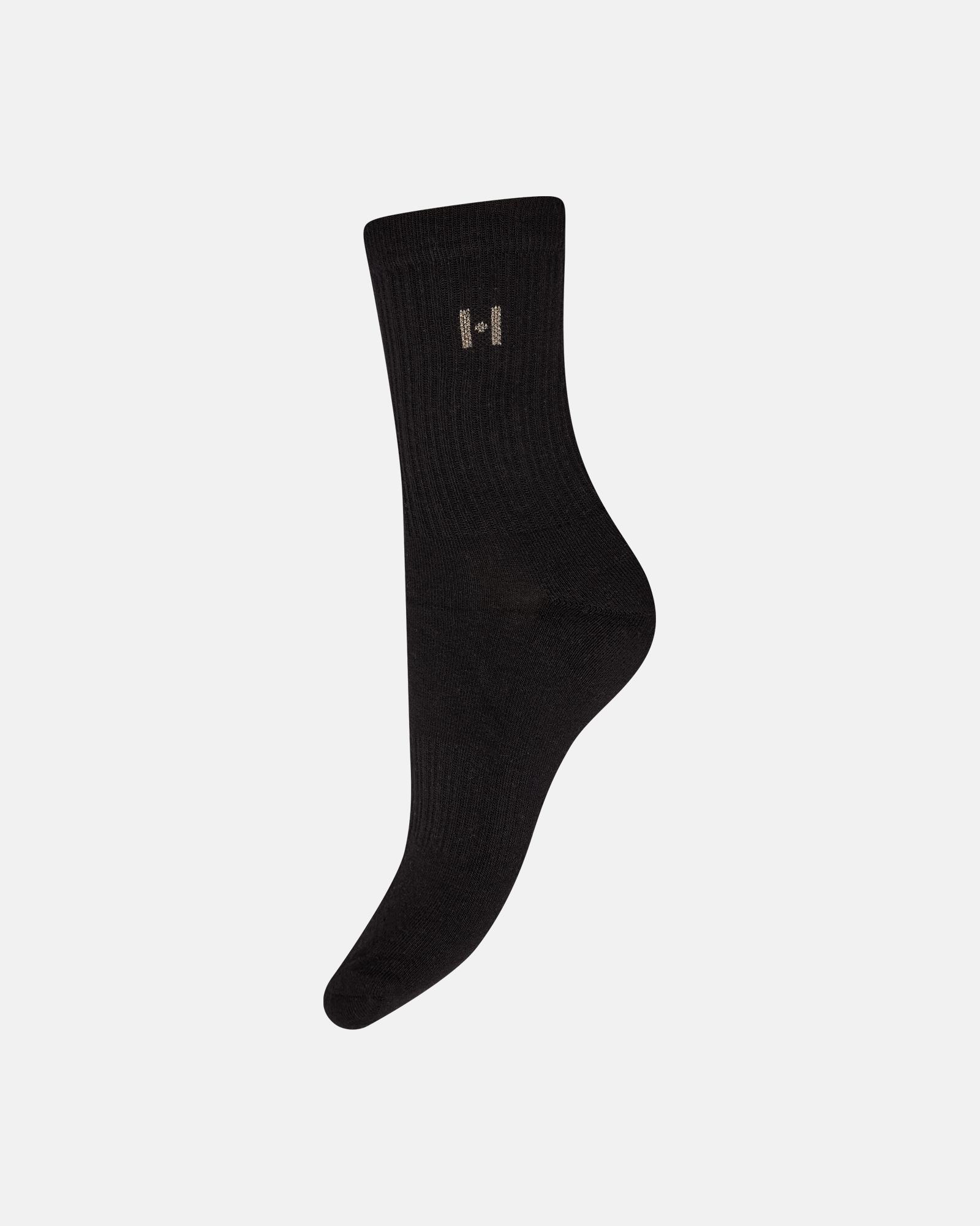 Logo Tennis Socks 2-Pack - Black