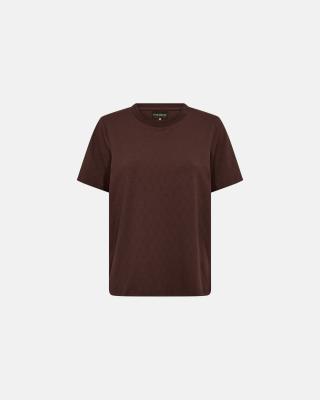 Logo Oversize Burn-out T-shirt - Brown -Hype the Detail Logo Oversize Burn-out T-shirt - Brown -Hype the Detail