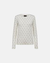 Cashmere-blend T-shirt - White -Hype the Detail