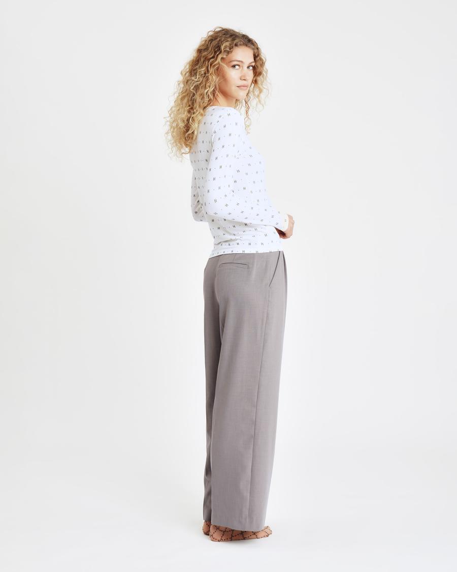 Cashmere-blend T-shirt - White -Hype the Detail