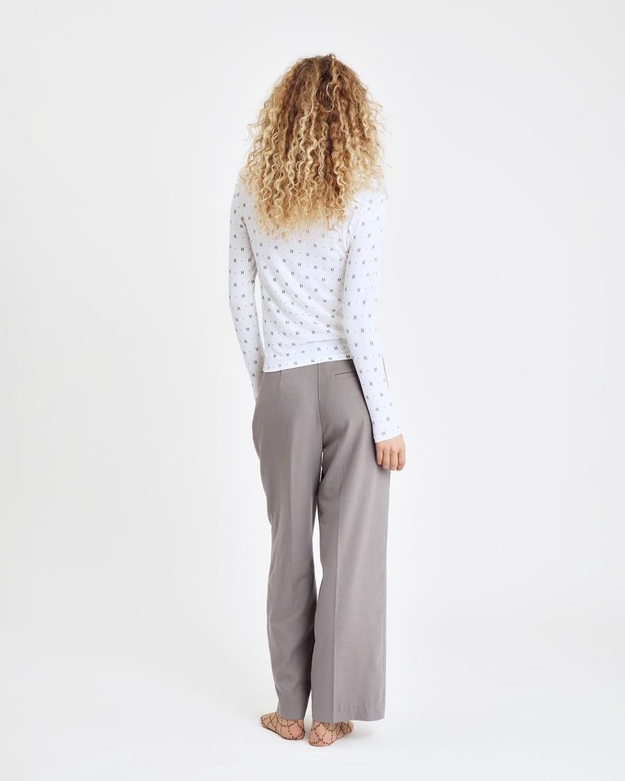 Cashmere-blend T-shirt - White -Hype the Detail