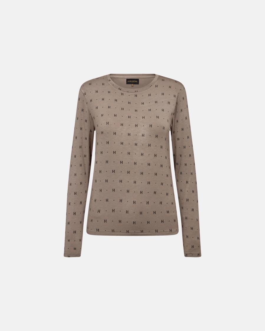 Cashmere-blend T-shirt - Sand -Hype the Detail