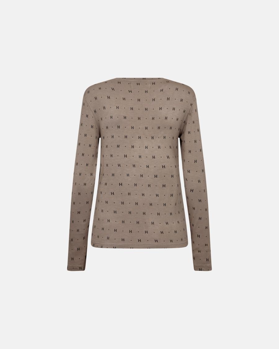 Cashmere-blend T-shirt - Sand -Hype the Detail