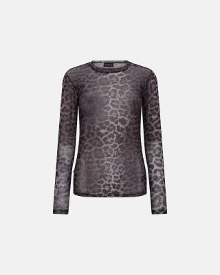 Leo Mesh Blouse - Leopard -Hype the Detail