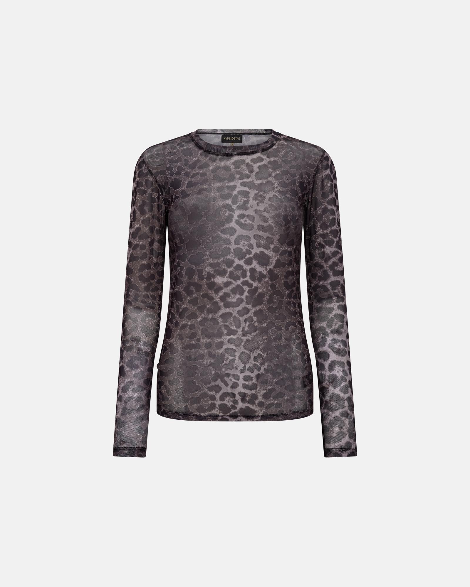 Leo Mesh Blouse - Leopard