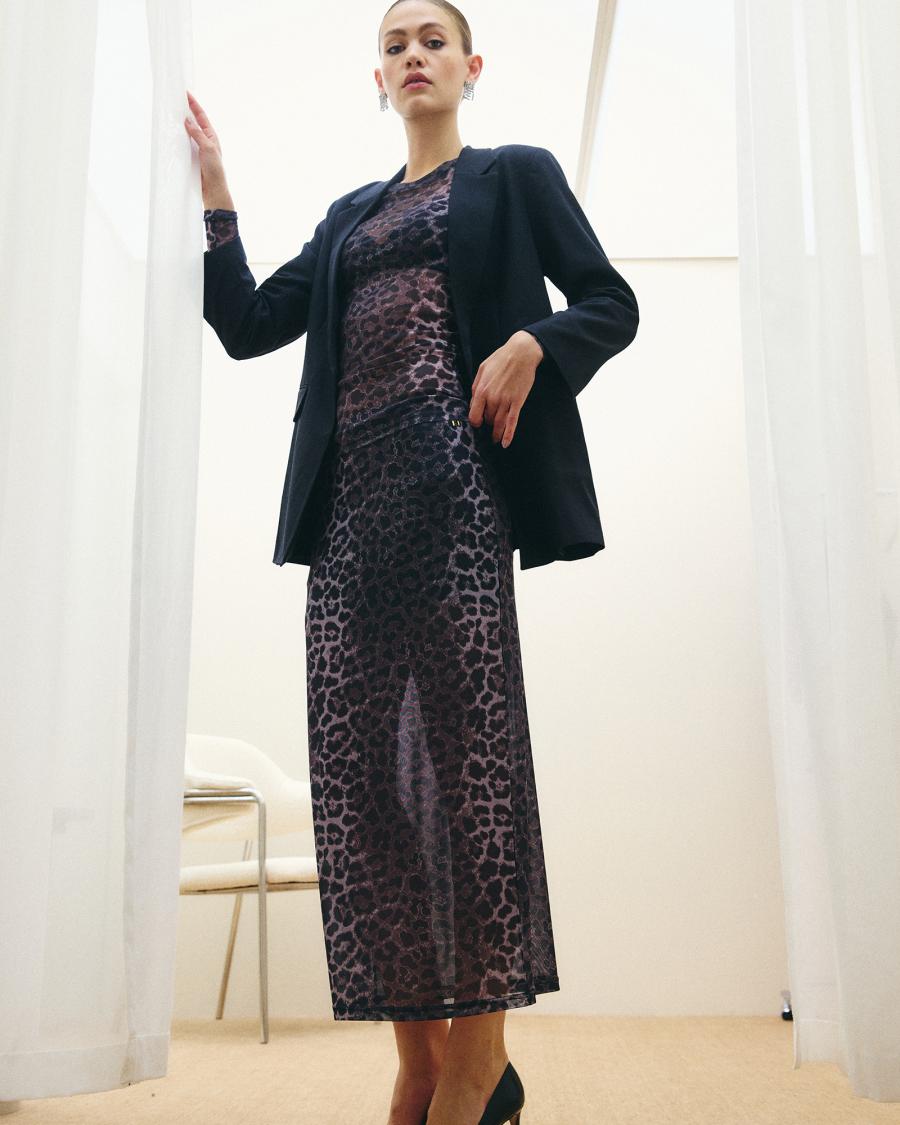 Leo Mesh Blouse - Leopard -Hype the Detail