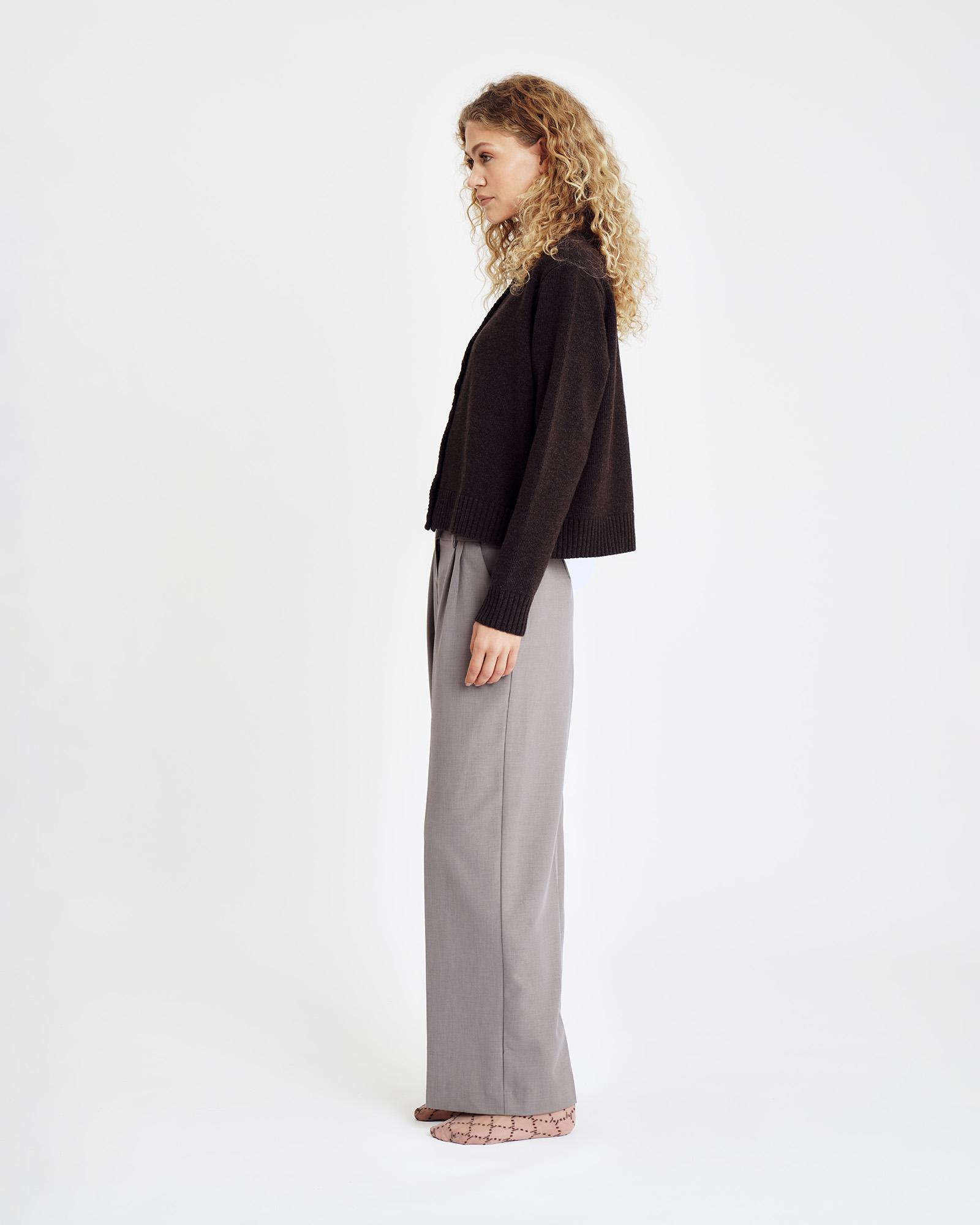 Knit Cardigan - Brown