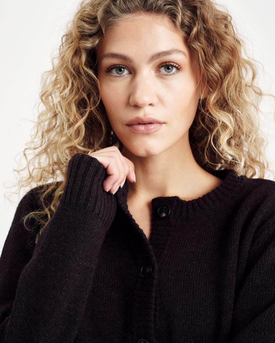 Knit Cardigan - Brown -Hype the Detail